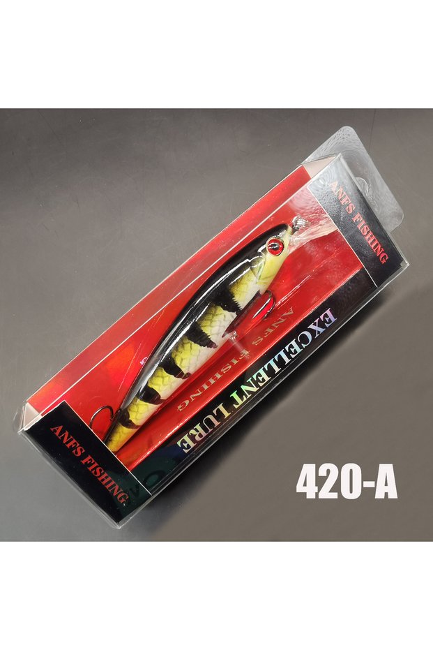420-A 1pc/3pcs 13g Fishing Lure Colorful Printing Sinking Minnow Artificial Bait Cool Fishing Tackle