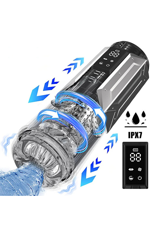 Automatic Telescopic Stimulator with 21 Programs, LCD Screen, USB-Type C, Waterproof - 1