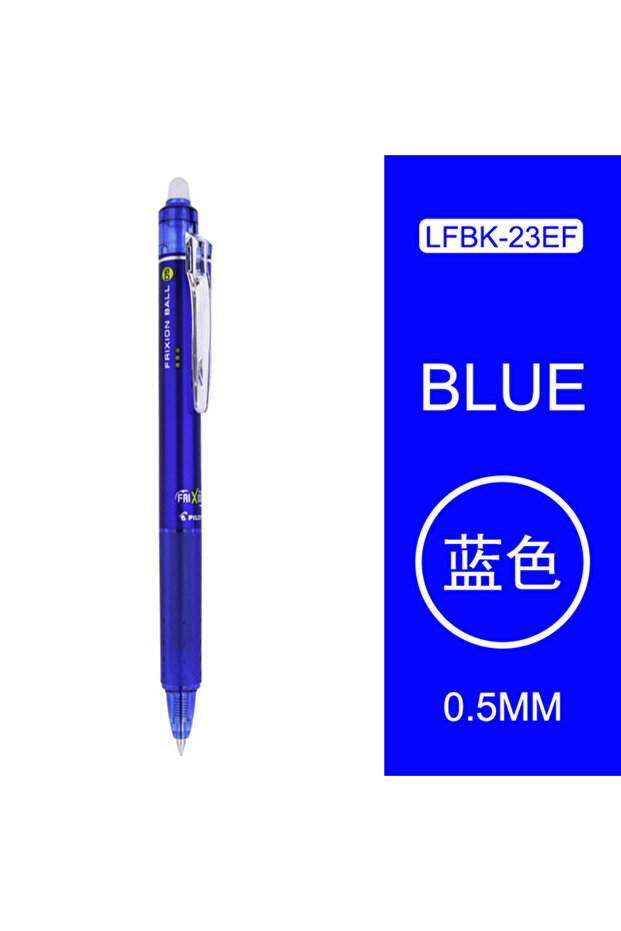Navy Blue 1Pcs Japan Pilot Frixion Erasable Pen Gel Pen LFBK-23EF Color Refill Quick-drying Smooth 0