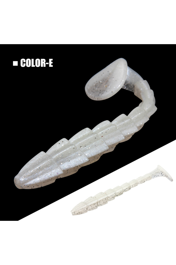 11.5cm 5pcs per pack Color-E Spinpoler Breaker Soft Bait Fishing Lure Paddle Tail Stick Worm 7cm 9cm
