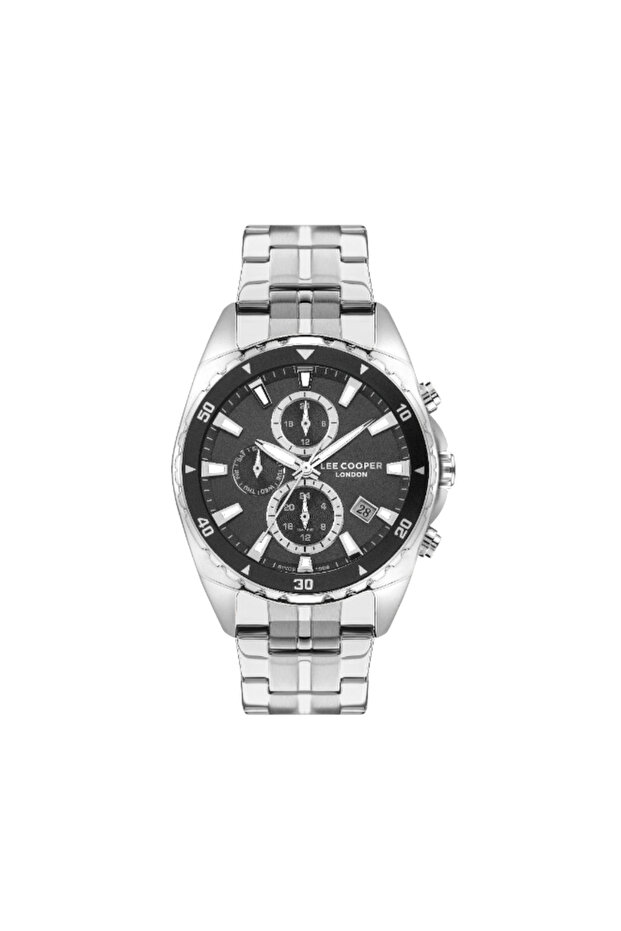 ساعة رجالية متعددة الوظائف بمينا أسود - LC07515.060 - 1