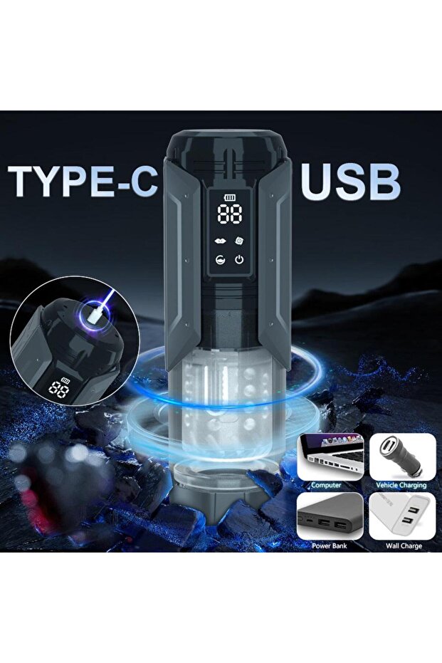 Automatic Telescopic Stimulator with 21 Programs, LCD Screen, USB-Type C, Waterproof - 4