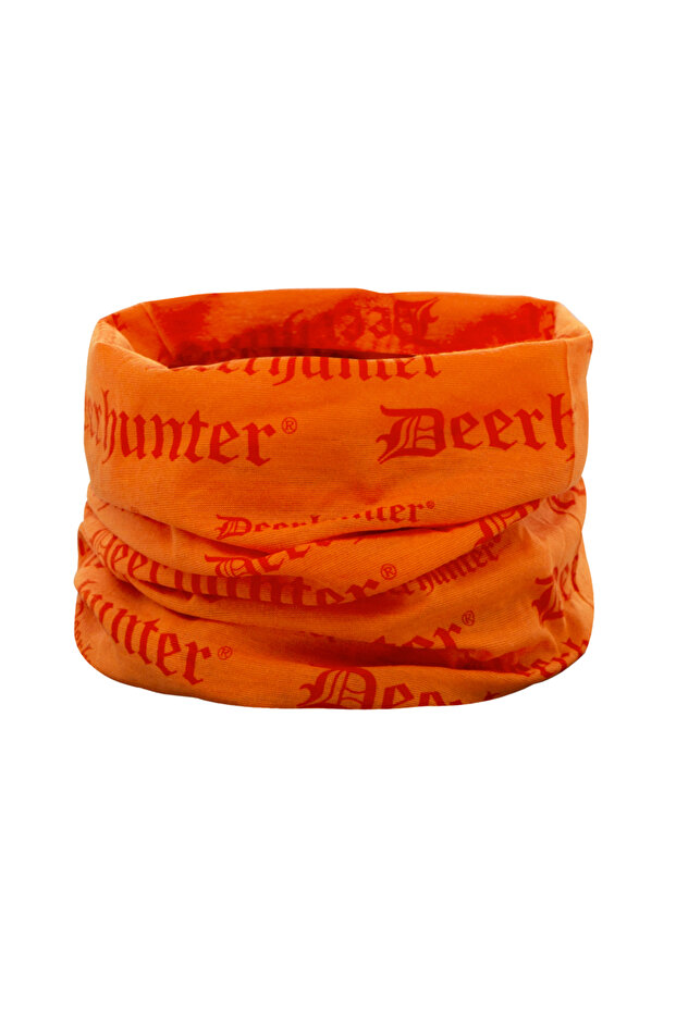 Logo Neck Protector, Orange - 1