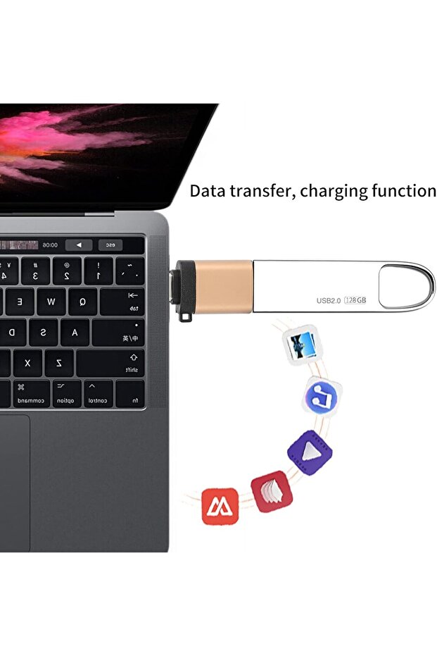 Iphone 15 16 Seri Macbook Apple Çeviri Adaptörü Type C to Usb 3.0 Klavye Mouse Flaşhbellk Aparatı - 8