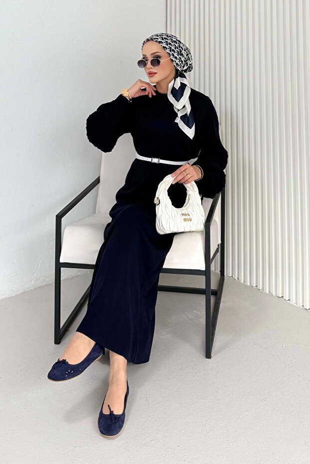 Basic Triko Elbise 70-2421 - 5