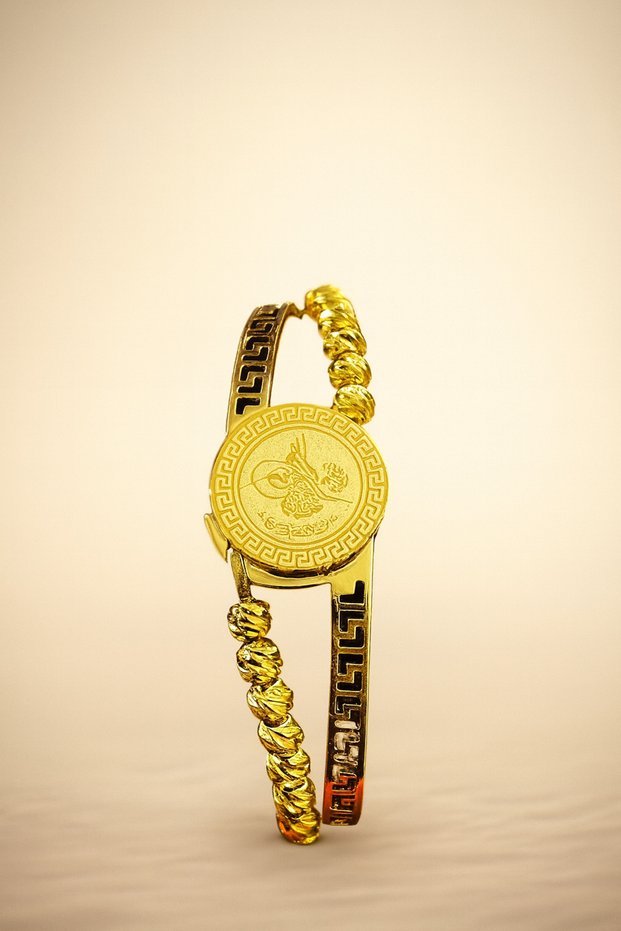Steel Handcuffs with Ottoman Tughra Detail