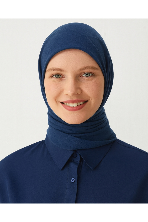Comfort Scarf – 195X85 cm – 4 Seasons Use – Anti-Sweat, Non-Slip Indigo