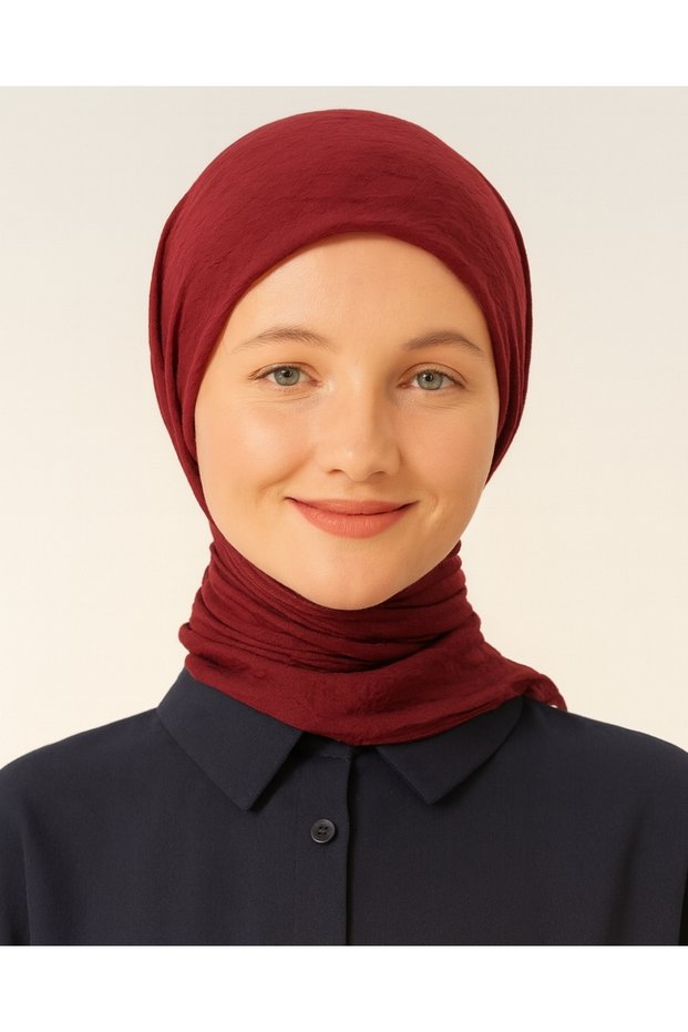 Comfort Scarf – 195X85 cm – 4 Seasons Use – Anti-Sweat, Non-Slip Burgundy