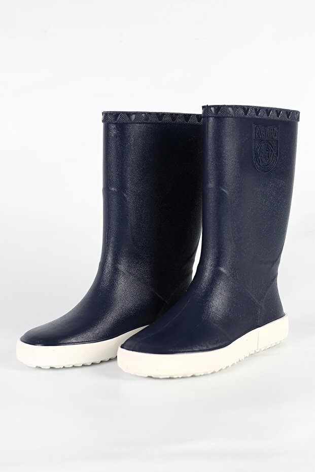 Nautic Women's Navy/White Rain Boots