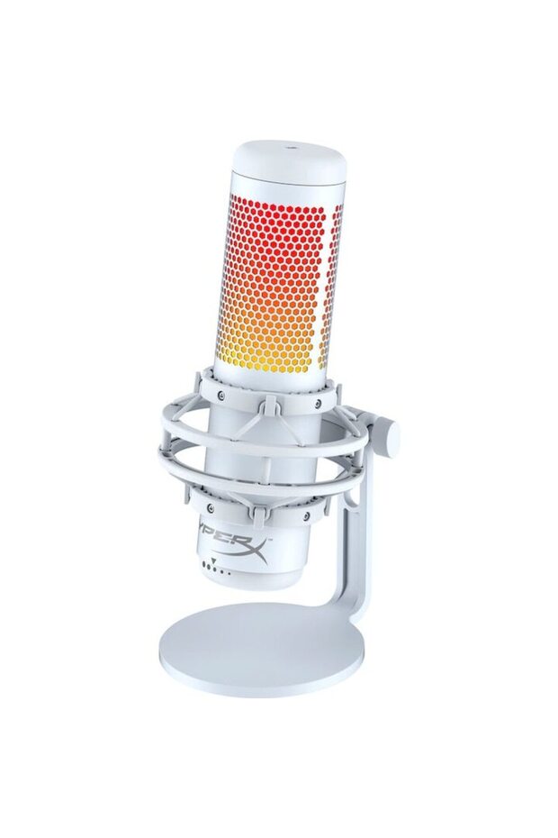 QuadCast S USB RGB Condenser Microphone, 4 Polar Patterns, Tap-to-Mute LED, White - 2