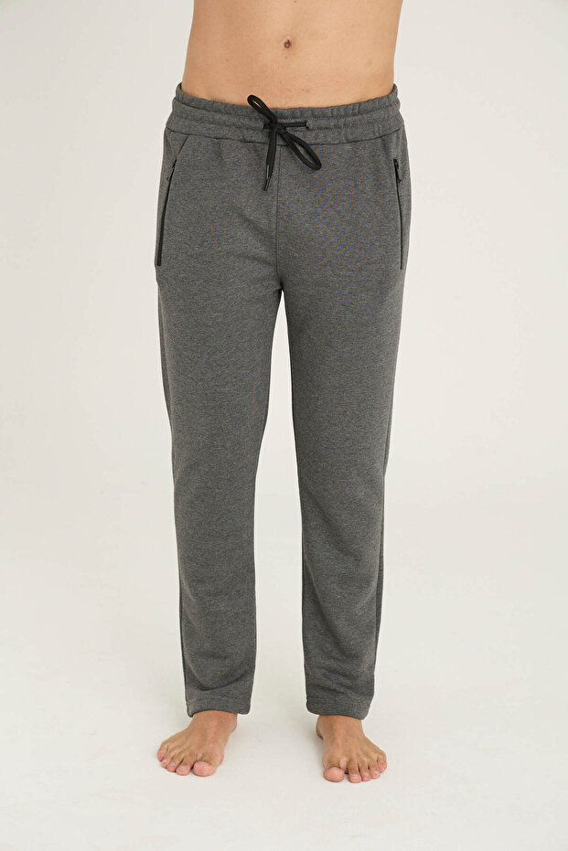 1038B - Oversized Thick Three-Thread Single-Layer Pants - 1