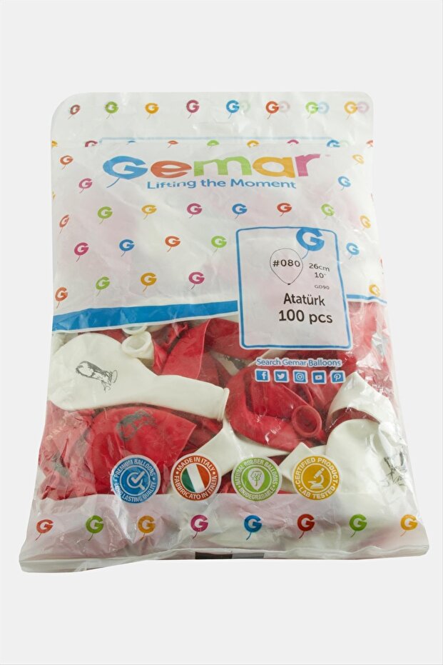 Mustafa Kemal Atatürk Balloon 100 Pieces