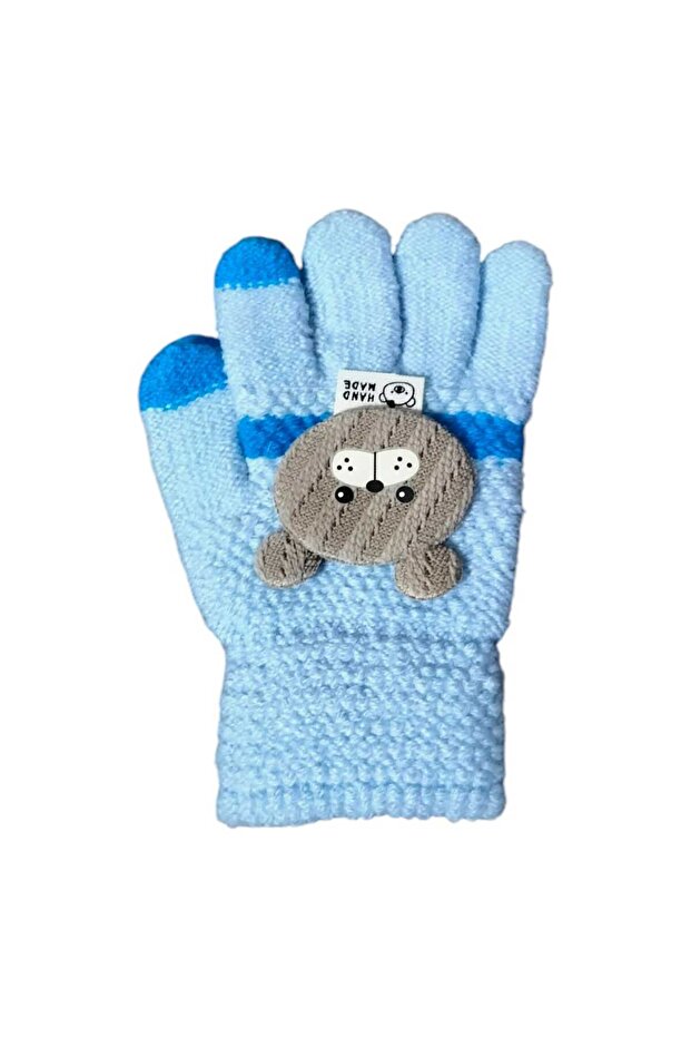 Kitti 3-6 Yaş Erkek Çocuk Örme Eldiven - 1