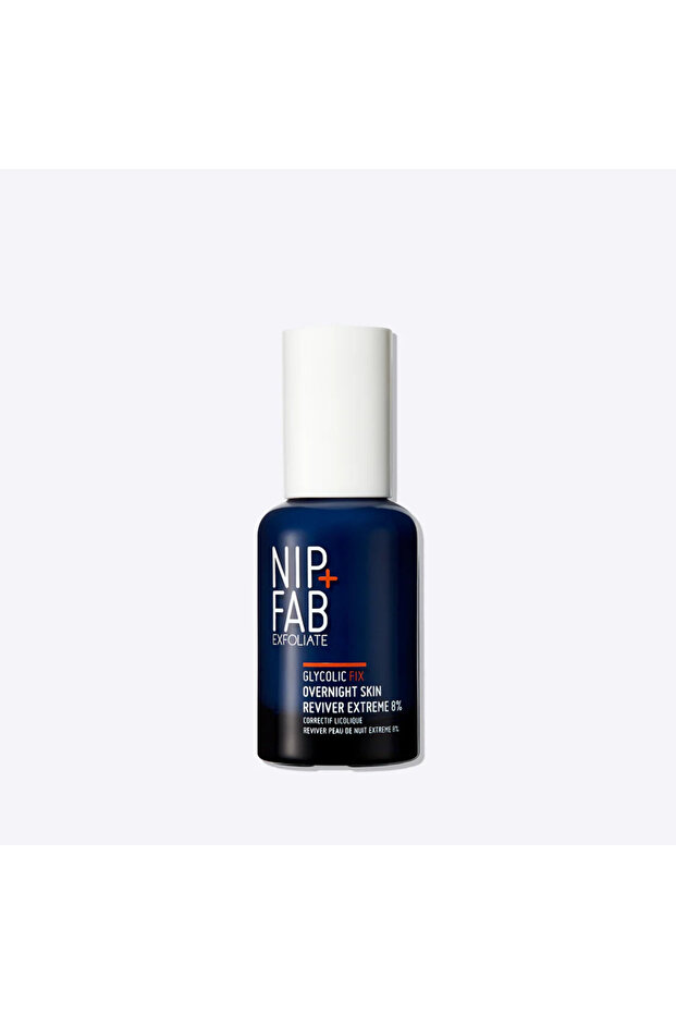 Glycolic Fix Extreme Overnight Skin Reviver 8% - Ser exfoliant concentrat, NIP+FAB, 45 ml - 1
