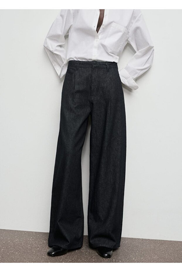 Weit geschnittene Jeanshose - 1