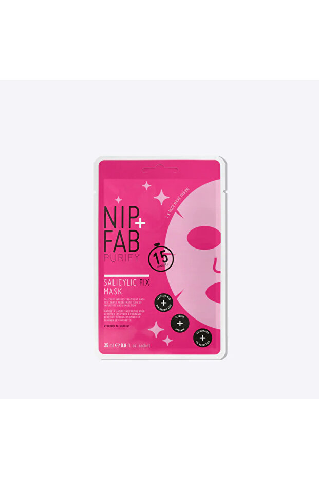Salicylic Acid - Face Mask Wipes, NIP+FAB, 10g - 1