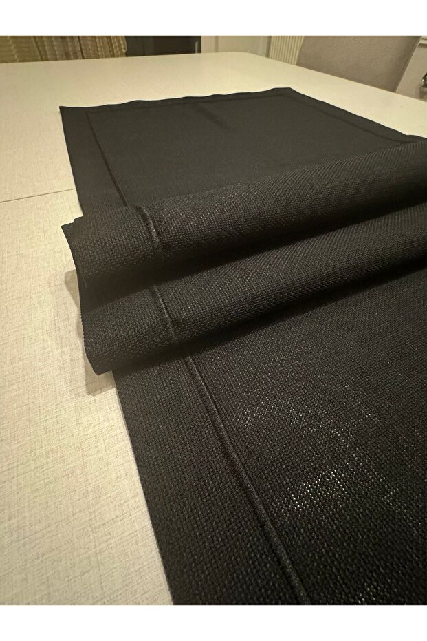 Polyester Linen Dowry Piko Wrap Detailed Runner 40 X 160 - 1 Piece - Color Options Available