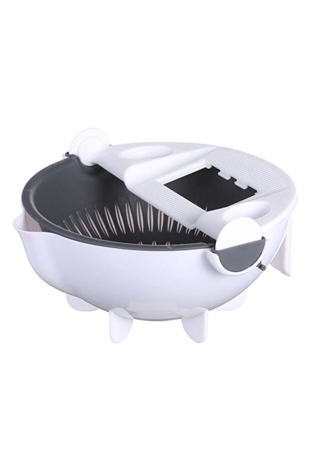 Rotary vegetable grater, multifunctional, 3 functions, 5 replaceable blades - 2