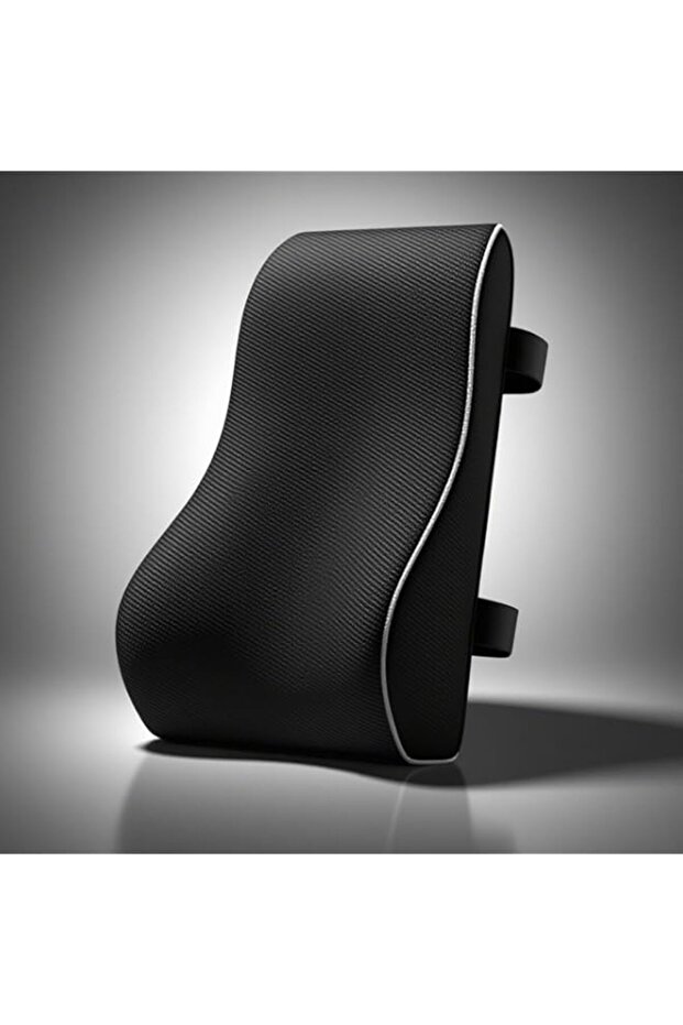 Lumbar Support Pillow for Office Chair & Car, Memory Foam Back Cushion with Mesh Cover, Double Adjustable Straps, Relieves Back Pain, Improves Posture, Ergonomic Lightweight Back Rest