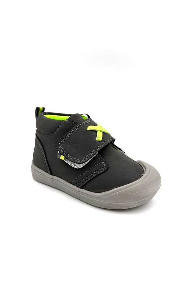 (Arzen) Edam Thermo Non-Slip Sole Orthopedic Velcro Baby Shoes Smoked