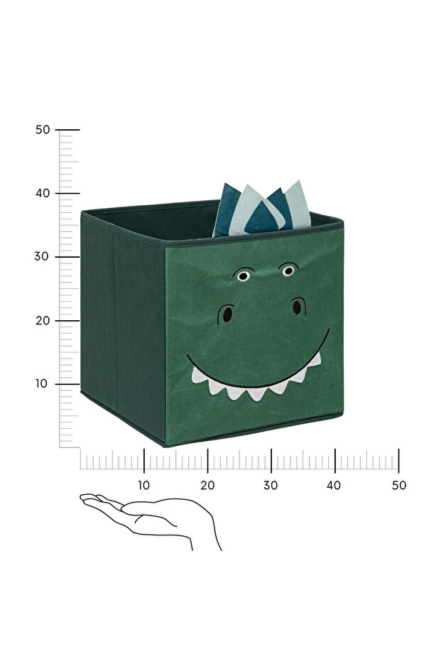 Dinosaur shelf box green cube insert - 4