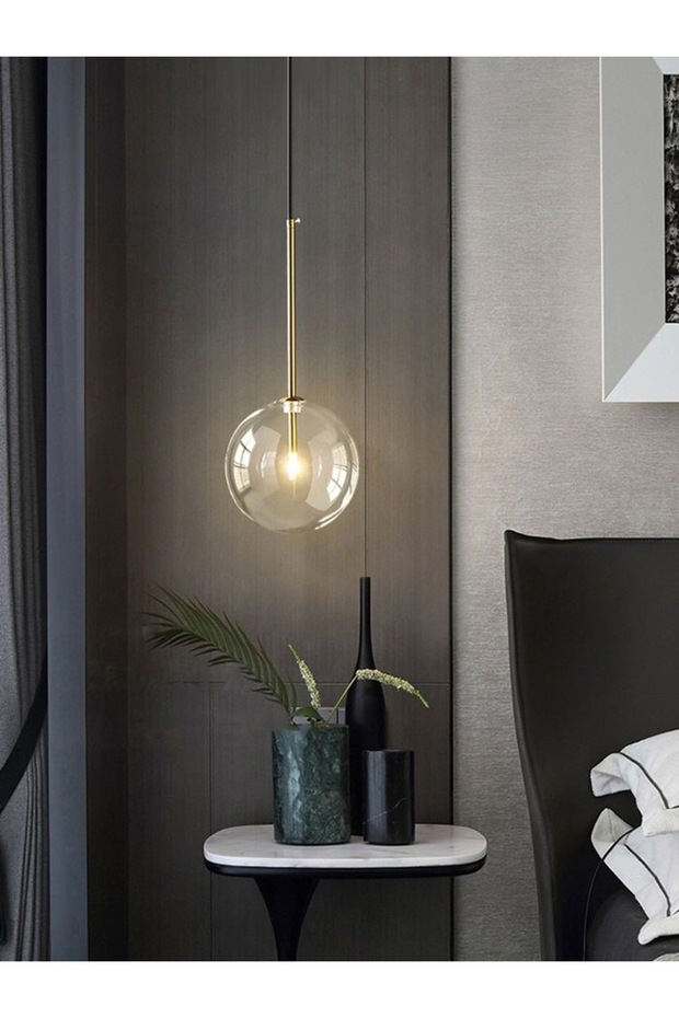 Olive Modern Tekli Sarkıt Avize 20 cm - 2