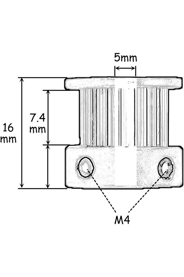 5mm Kayış Kasnağı - 3