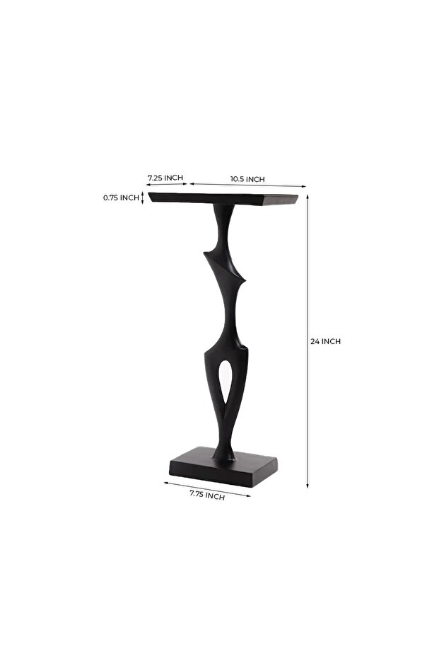 Arabesque Aluminum Accent Table - 4