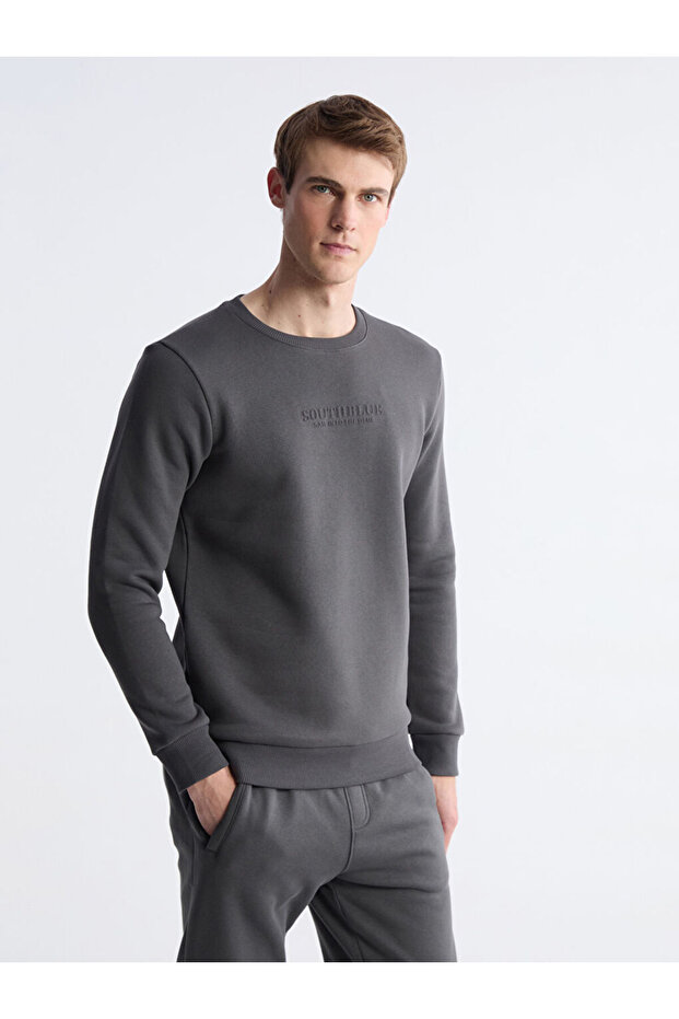 I Zero Roba Collar Printed Men's Thick Sweatshirt from Freezen Store