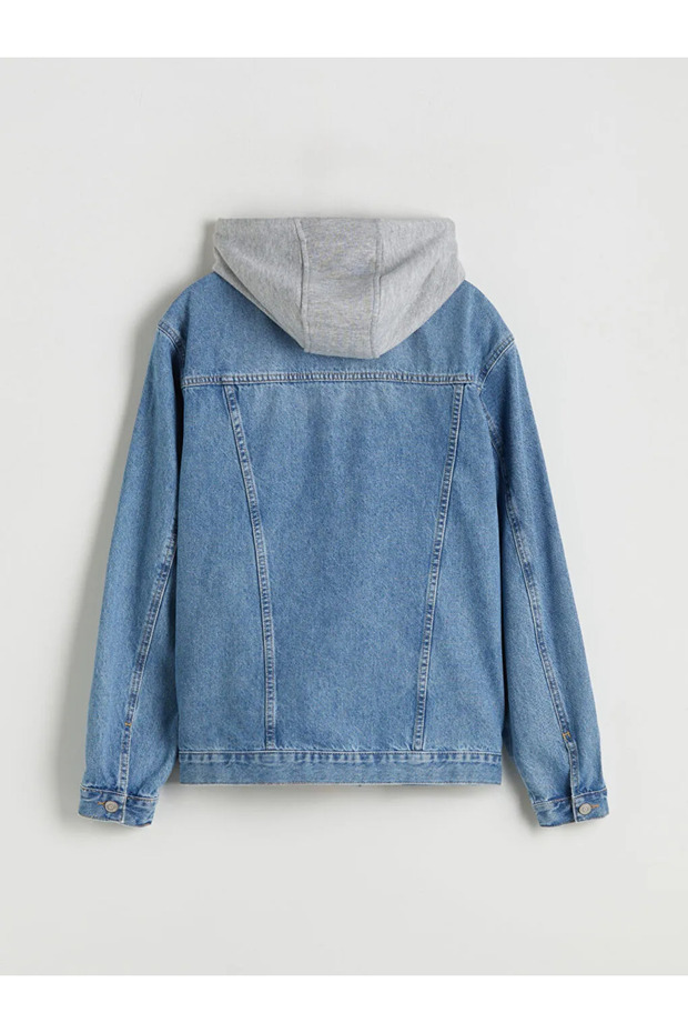 Standart Kalıp Erkek Jean Ceket - 2