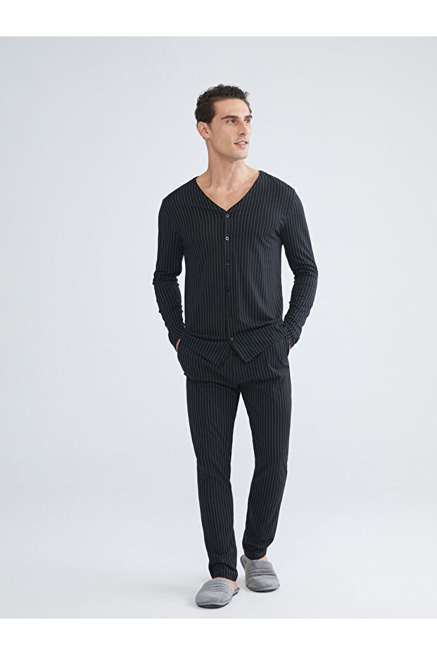 Rmz Gi̇yi̇m Farkiyla Standardfit Men's Pajama Set