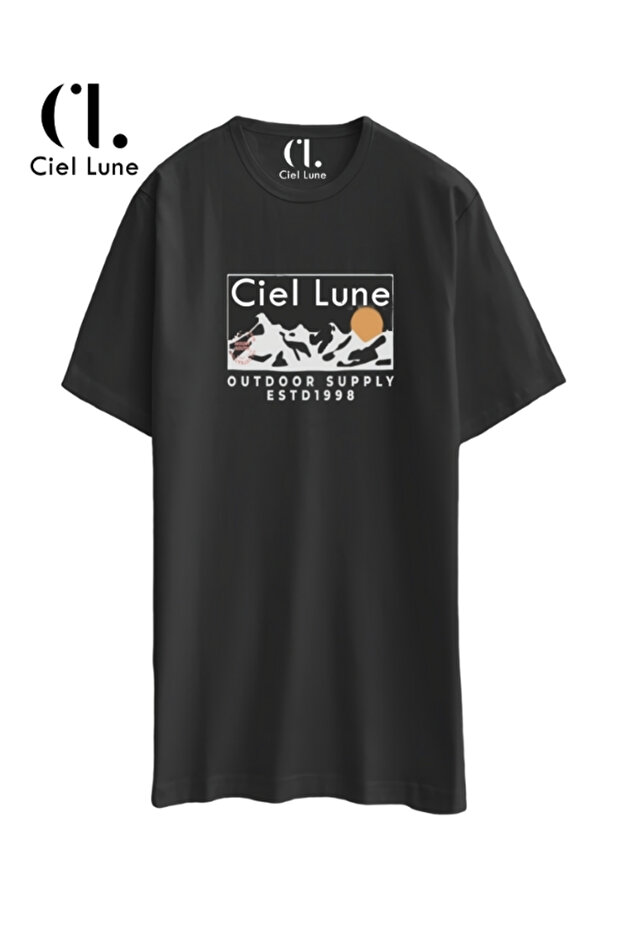 Unisex Mndsches Lune Oversize T-Shirt