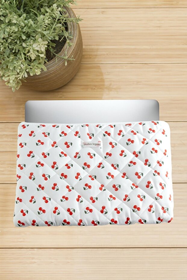 Cherry Patterned Labtop Computer Bag 13*14 Inch - 1