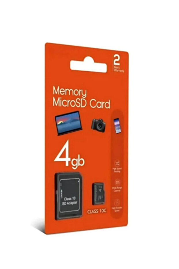 Class 10 Microsd Memory Card 4Gb + Sd Adapter | Fast Reading & Writing | Phone Camera Tablet Compatible