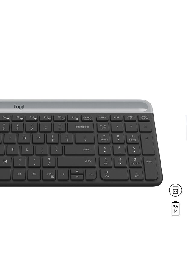 Wireless Keyboard and Mouse Combo MK470 GRAPHITE - 4