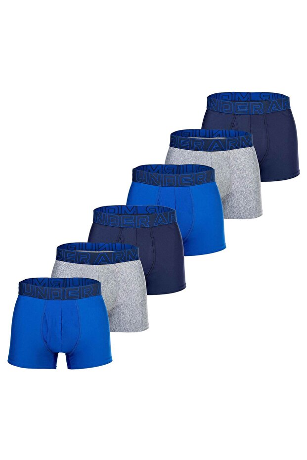 Herren Boxershorts, 6er Pack - Performance Tech Trunks Solid 3 in, Stretch, einfarbig - 1
