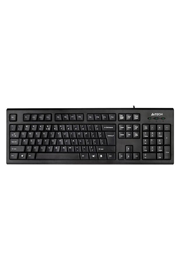Round USB Wired Keyboard, A4tech. - 2