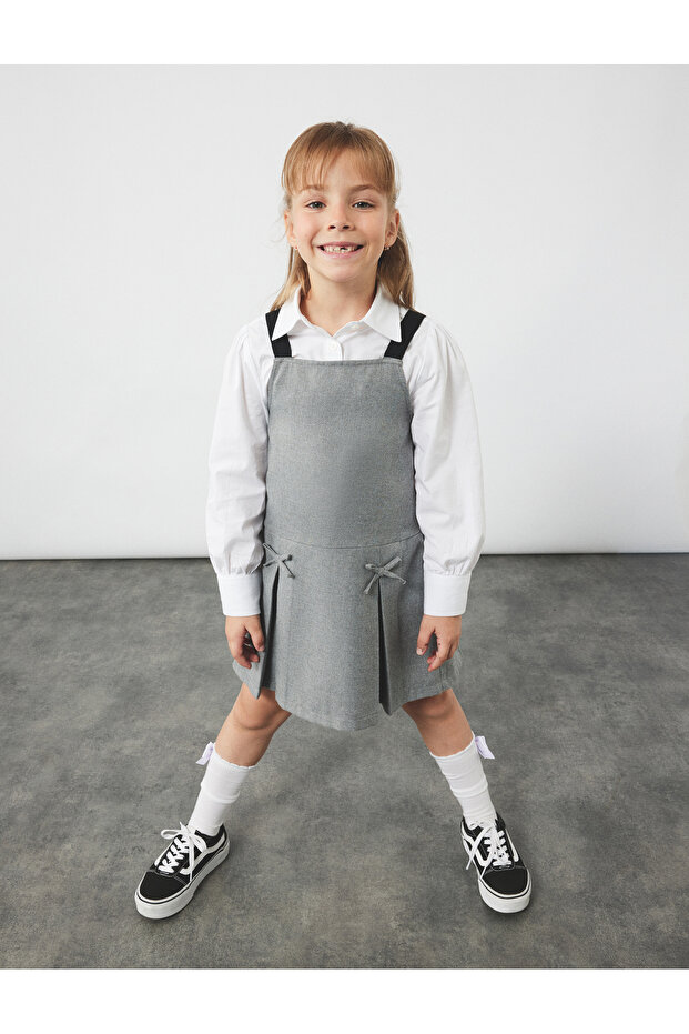 A-Line Strap Dress with Ribbon Detail
