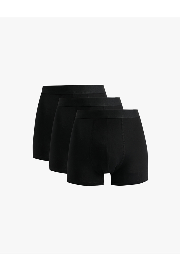 Baumwoll-Basic-Boxershorts-Set mit 3 Stück