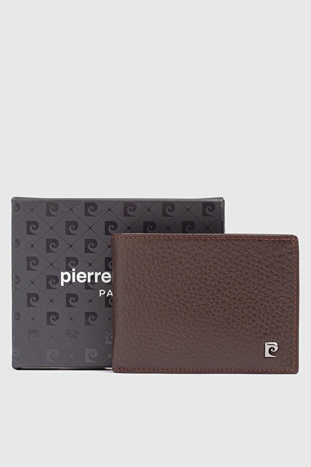 075 Genuine Leather Men's Wallet Card Holder Flotur Brown