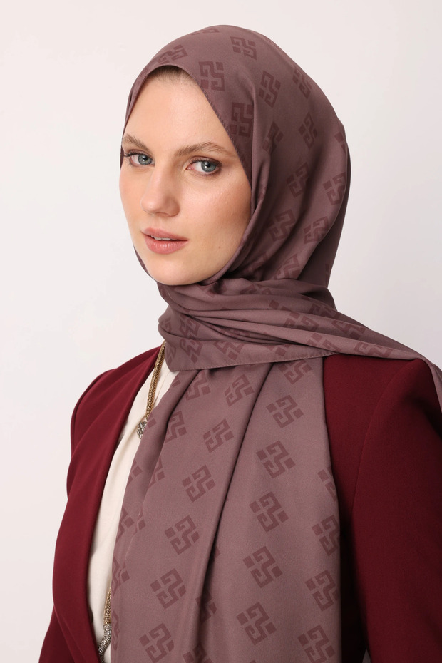 Elibelinde Patterned Sakura Silk Shawl - 7