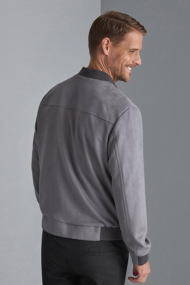 معطف رمادي للرجال - 2