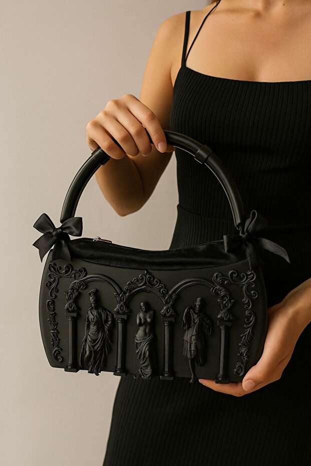 HARD PLASTIC ANTIQUE ERA 3D LUX WOMEN'S CLUTCH BAG (PLASTIC)