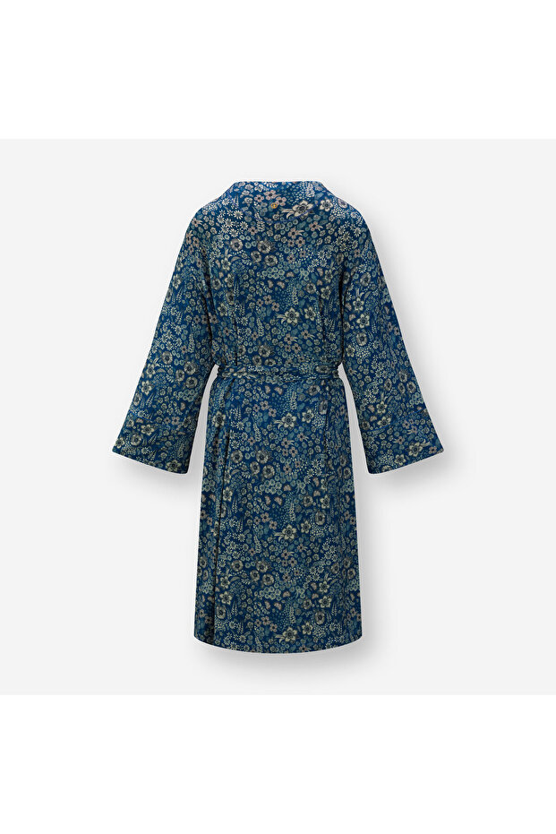 Naomi Mavi Viscose Kimono - 3