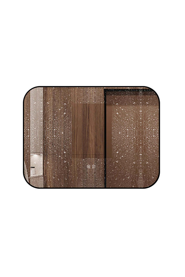 LED and Touch Mirror, With Defog Function, Black Frame, 80 x 60 cm, J187-8060 - 8