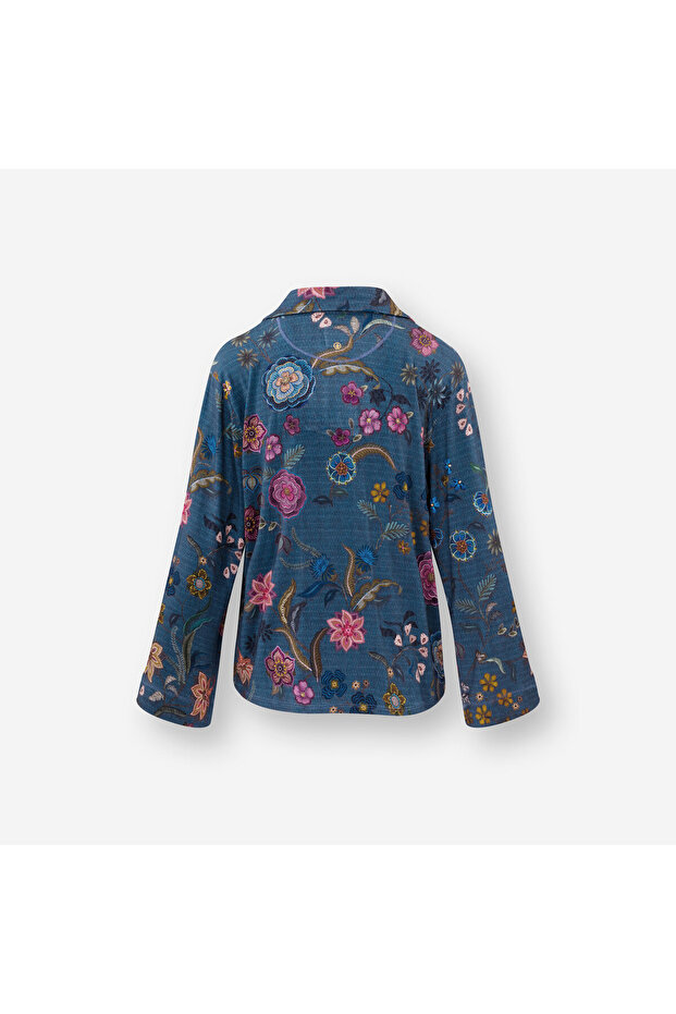 Faye Mavi Viscose Bluz - 6