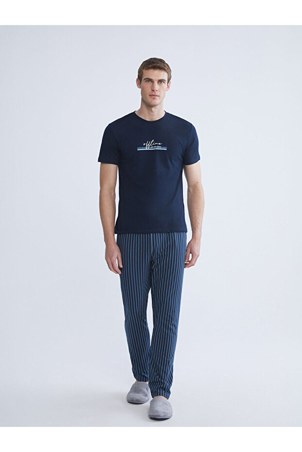Ozmarka New Season Standard Fit Men's Pajama Set