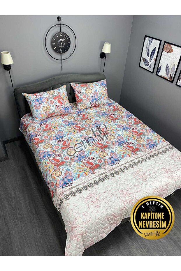 Çift Kişilik Kapitone Pike Seti 4 Mevsim Samba - 1