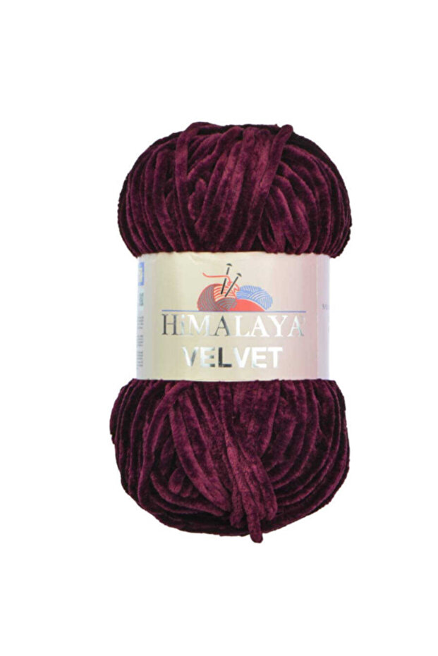 Velvet Kadife Örgü İpliği %100 Mikro Polyester 100g Yumuşak, Kalın ve Parlak Doku-90039 - 1