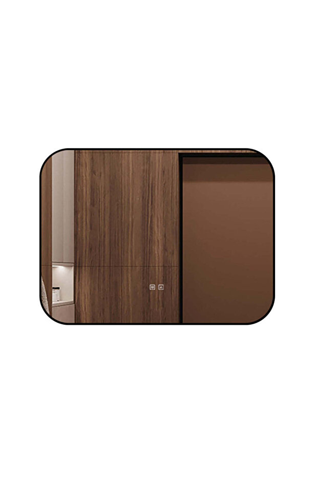 LED and Touch Mirror, With Defog Function, Black Frame, 80 x 60 cm, J187-8060 - 9